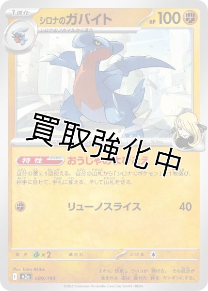 画像1: シロナのガバイト {089/193} [M2a] (1)