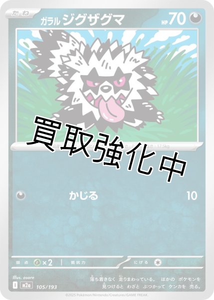 画像1: ガラル ジグザグマ {105/193} [M2a] (1)