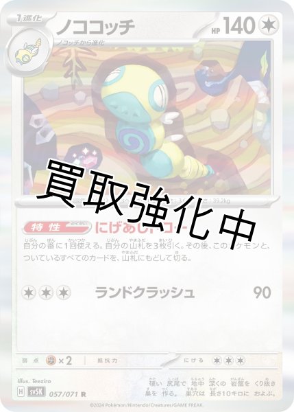 画像1: 【状態B】ノココッチ【R】にげあしドロー【収録不問】 (1)