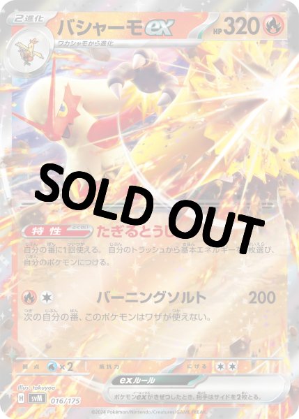 新レギュレーション対応済み マンムーex/バシャーモex Fレギュ