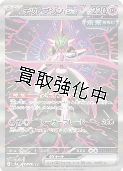 画像1: ・テツノブジンex【SAR/イラスト違い/紫】｛213/187｝［SV8a］ (1)