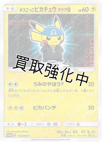 画像1: 【PSA10鑑定済】ボスごっこピカチュウ アクア団【P】{192/SM-P} (1)