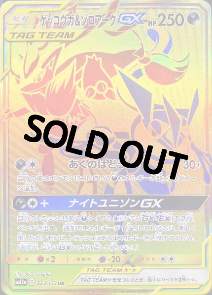 画像1: 【PSA10鑑定済】ゲッコウガ＆ゾロアークGX【UR】{223/173} [sm12a] (1)