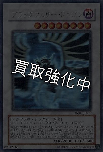 画像1: 【PSA10鑑定済】ブラックフェザードラゴン【ホログラフィック】{TSHD-JP040} (1)