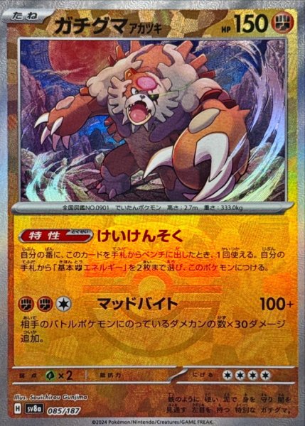 画像1: ガチグマアカツキ(マスターボールミラー)【-】{085/187} [SV8a] (1)