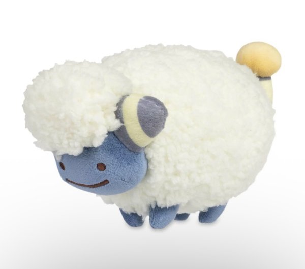 画像1: ［ぬいぐるみキーホルダー］ へんしんメタモン［メリープ］【中国ポケモンセンター限定】 (1)