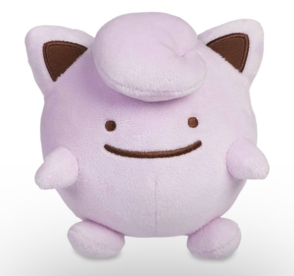 画像1: ［ぬいぐるみキーホルダー］ へんしんメタモン［プリン］【中国ポケモンセンター限定】 (1)