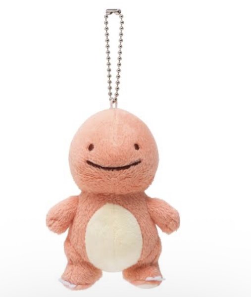 画像1: ［ぬいぐるみキーホルダー］ へんしんメタモン［ヒトカゲ］【中国ポケモンセンター限定】 (1)
