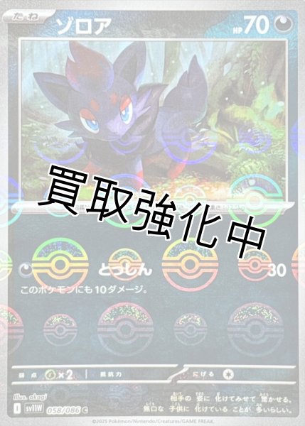 画像1: ゾロア(モンスターボールミラー)【C】{058/086}[SV11W] (1)