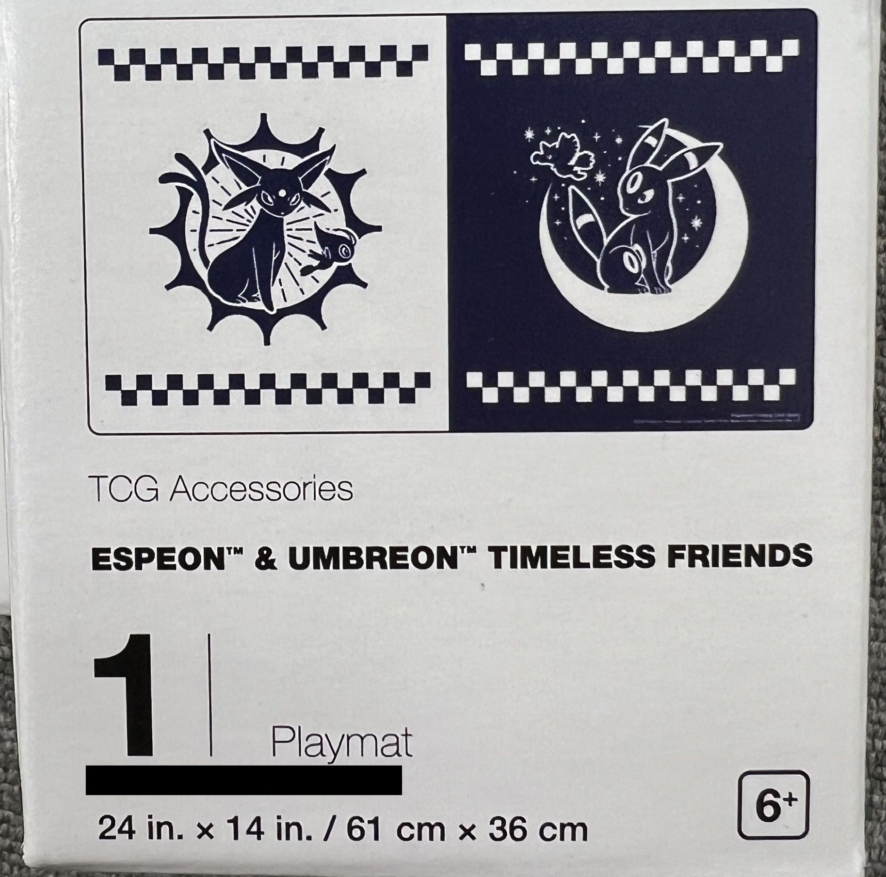 ESPEON&UMBREON TIMELESS FRINENDS （エーフィ ブラッキー 白黒 　プレイマット